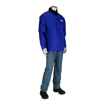 Pip Ironcat 9oz 30in Sateen Cotton Jacket, Royal Blue, M 7050RB/M